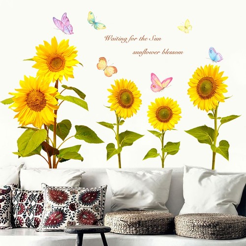 Adesivi girasole decalcomanie