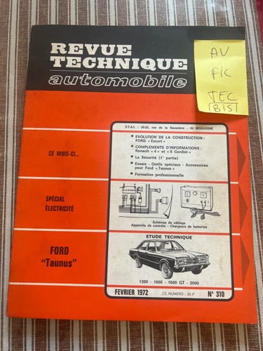 Revue technique ford taunus - technique,