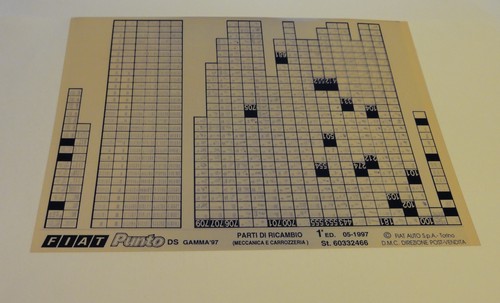 Microfiche catalogo ricambi - catalogo,