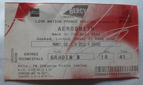 Ticket billet used stub place - used,