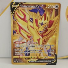 Zamazenta V Gold Shiny 212/202 Spada e Scudo - Carta Pokémon ITALIANO NM