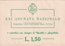 ALPINI 10° Regg. XXI Adunata 1940 Cofanetto con 5 Cartoline Novello Angoletta