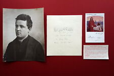 Autografo Don Lorenzo Perosi Due Battute Musicali Transitus Animae 1946 Amorth