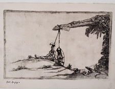 Seve Sospizio ( Perugia 1908 - Senigallia 1962 ) Acquaforte originale.