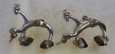 Coppia pinze freni bici corsa marcata Galli , lega alluminio, pattini originali