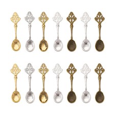 1 set ciondoli forchetta cucchiaio in lega kichten utensili da cucina ciondoli pendenti