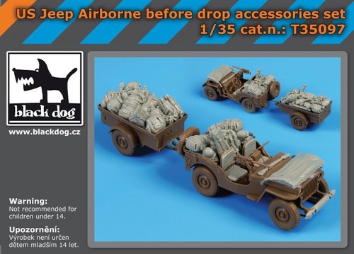 Black dog set resina jeep - dog,
