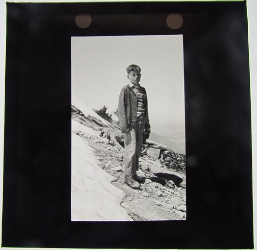 Magic lantern slide young boy - magic,