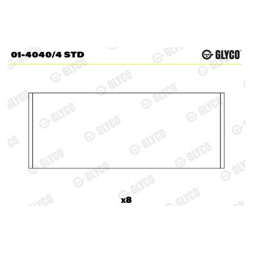 Cuscinetto biella glyco per - biella,