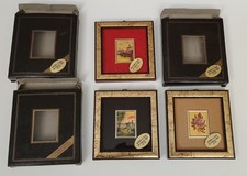 Quadretti ad olio su foglia oro 23kt. 3x4cm.