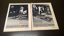 2 PUBBLICITA EDITORIALI - CONDENSATORI RADIO DUCATI - TUBI CATODICI SAFAR - 1938