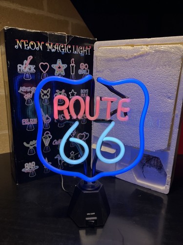 Route insegna al neon - -,