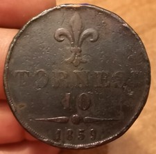 10 Tornesi 1859 Naples