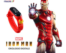 OROLOGIO DIGITALE MARVEL DISPLAY LED SMARTWATCH RED PER BAMBINI UNISEX- IRON MAN