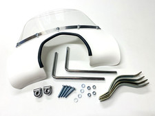 PARAVENTO LAMBRETTA SX150 SX200 DAL 1966 AL 1969 BIANCO MASSICCIO CON MATERIALI DI FISSAGGIO