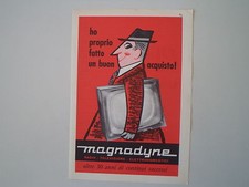 advertising Pubblicità 1960 TELEVISORE MAGNADYNE