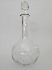 Caraffa brocca di vetro trasparente liscio per acqua e vino