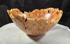 Vaso tornito Stephen Smyers legno di acero burl firmato