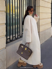 Cappotto lungo pelliccia