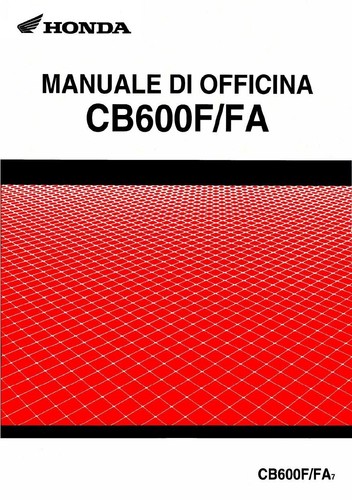 Manuale officina honda 600 - cb,