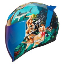 Icon Airflite Pleasuredome Casco da Motocicletta 4 - Blu