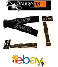 Occhiali FatShark FPV cinturino testa nera con nuovo logo squalo grasso aereo drone RC Regno Unito
