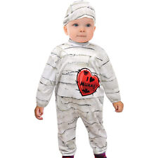 Costume Travestimento Halloween Carnevale Piccola Mummia Tutina Baby Bambino