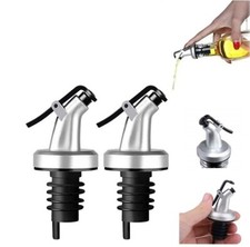 SET 2 PEZZI TAPPO DOSATORE CON COPERCHIO PER BOTTIGLIE DI OLIO ACETO LIQUORE