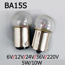 BA15s Lampada di controllo a baionetta lampada 5W 10W 6/12/24/36V contatto singolo/doppio
