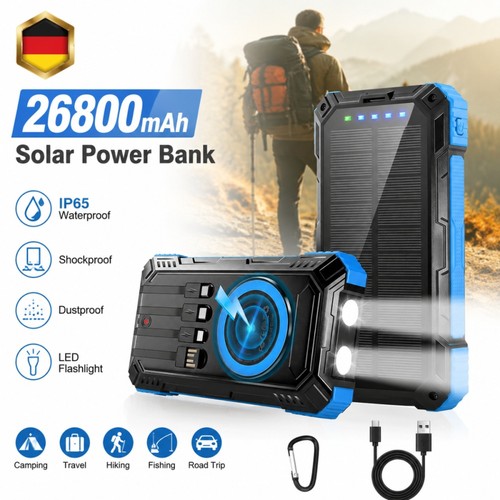 Solar powerbank 26800mah - powerbank,