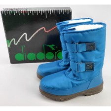 Stivali Doposci DIADORA Grenoble Petrolio Impermeabili MADE IN ITALY Top Vintage