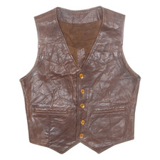 Gilet Da Biker In Pelle