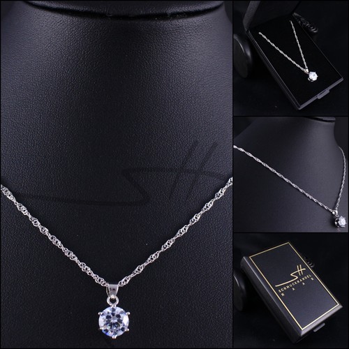 Collana zircone catenina - collana, zircone,