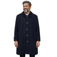 Cappotto invernale classico vintage anni 80 Brooksfield lana uomo 40 blu navy Italia