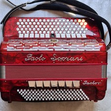 Ottima fisarmonica Paolo Soprani - Paolo VI 120 basso, fisarmonica con custodia