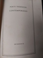 Poeti tedeschi contemporanei - Mostra del libro tedesco, Roma 1939