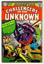 CHALLENGERS OF THE UNKNOWN #49 - VG+ 1966 DC Vintage Comic