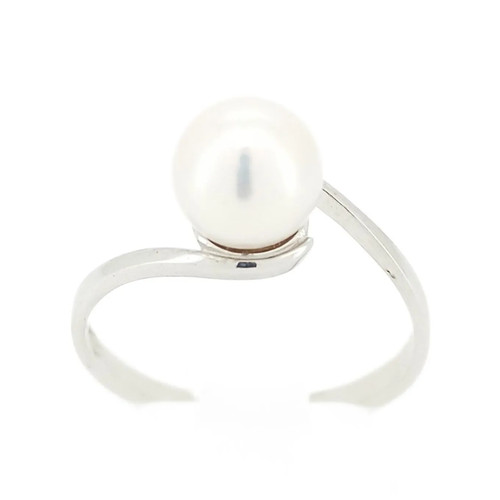 Anello donna perla - perla, bianco