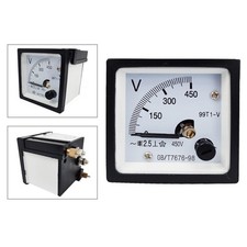 Voltmetro Amperometro da Pannello Analogico Misuratore da Pannello 4,8*4,8cm Ner