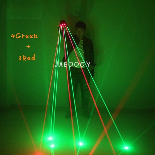 Guanti laser verdi rossi - laser, e