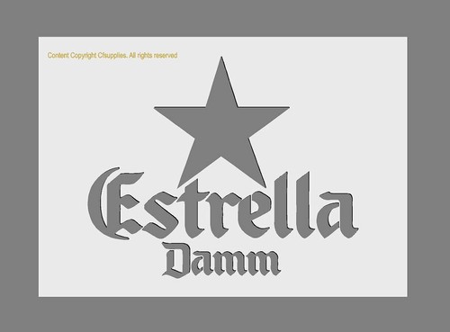 Mylar stencil estrella - mylar, 'estrella'