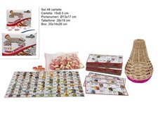 Tombola Napoletana Classica Gioco da Tavolo Tradizionale 48 Cartelle e Cestello