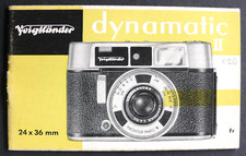 MODE D'EMPLOI / BEDIENUNGSANLEITUNG -  VOIGTLÄNDER  DYNAMATIC II 04 1961 - RARE