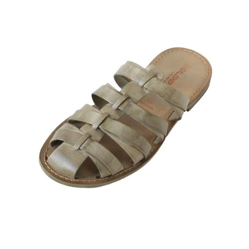 Men leather sole slipper - leather,