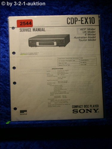 Sony manuale servizio - manuale,