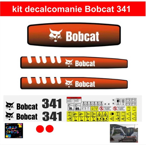 Bobcat 341 decalcomanie - 341,