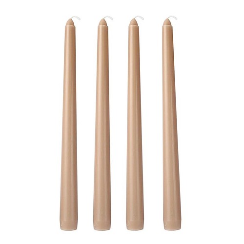 Candele coniche premium beige