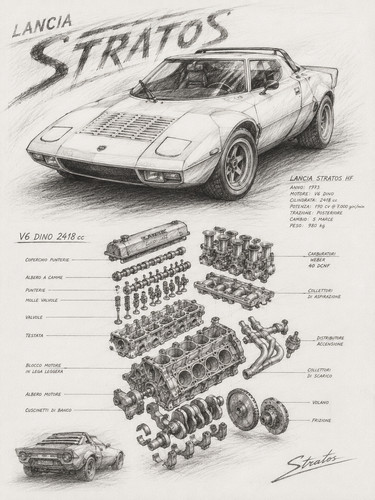Lancia stratos rally vintage - lancia,