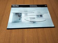 1972 GAVINA KNOLL DESIGN CINI BOERI TAVOLO LUNARIO VINTAGE AD PUBBLICITA