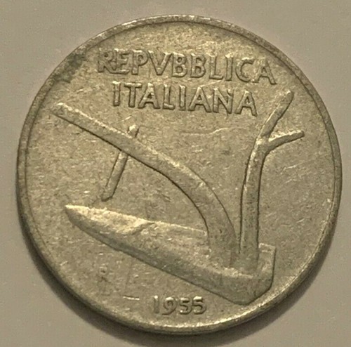 Lira italiana 1955 10 - lira,